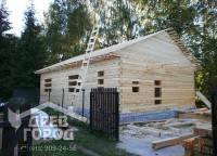Фронтон и обрешетка дома 8х12