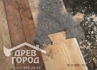 Соединение бруса типа «ласточкин хвост» с утепленнием