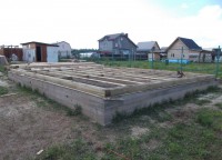 Ленточный фундамент брусового дома
