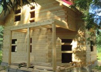 Крыльцо дома из бруса