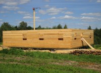 Первый этаж дома из профилированного бруса