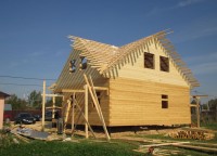 Крыша брусового дома 9x9
