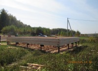 Свайный фундамент брусового дома