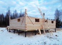Фоторепортаж №150, дом из бруса 9х9 по проекту ДБ 89, МО, г. Талдом — фото 17