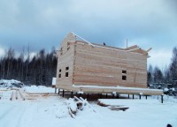 Фоторепортаж №150, дом из бруса 9х9 по проекту ДБ 89, МО, г. Талдом — фото 12
