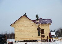 Фоторепортаж №154, дом из бруса 7х10 по проекту Б12 проф.брус Костромская обл, д. Иконниково — фото 18