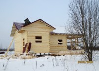 Фоторепортаж №154, дом из бруса 7х10 по проекту Б12 проф.брус Костромская обл, д. Иконниково — фото 16