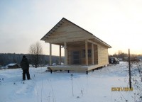 Фоторепортаж №154, дом из бруса 7х10 по проекту Б12 проф.брус Костромская обл, д. Иконниково — фото 7