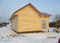 Фоторепортаж №154, дом из бруса 7х10 по проекту Б12 проф.брус Костромская обл, д. Иконниково — фото 4