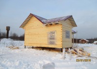 Фоторепортаж №154, дом из бруса 7х10 по проекту Б12 проф.брус Костромская обл, д. Иконниково — фото 3