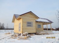 Фоторепортаж №154, дом из бруса 7х10 по проекту Б12 проф.брус Костромская обл, д. Иконниково — фото 2
