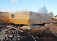 Первый этаж дома 9x10 на кирпичном фундаменте