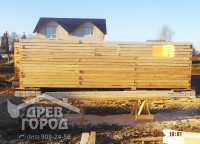 Подготовка бруса к укладке