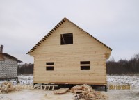 Фоторепортаж №162 строительство дома из бруса 8х8 Костромская обл, пос. Красное на волге — фото 7