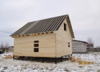 Фоторепортаж №162 строительство дома из бруса 8х8 Костромская обл, пос. Красное на волге — фото 4