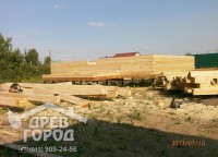 Процесс строительства первого этажа дома 6х8 на винтововм фундаменте