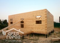Пропилы в стенах первого этажа для двери и окон