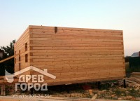 Первый этаж дома из бруса ан винтовом фундаменте