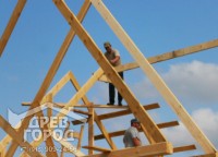 Укрепление стропильной системы дома 6х8