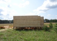 Первый этаж дома на винтовых сваях
