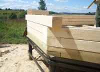 Укладка эркера дома 7x7