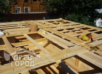 Потолочные перекрытия первого этажа брусового дома 8x9