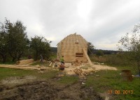 Фронтон дома 6x9 из профилированного бруса