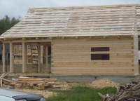 Дом 6x6 из профилированного бруса с эрекром