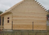 Дом 6x6 из профилированного бруса с эрекром