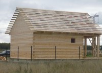Дом 6x6 из профилированного бруса с эрекром