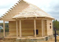 Дом 6x6 из профилированного бруса с эрекром