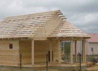 Дом 6x6 из профилированного бруса с эрекром