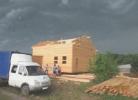 Фоторепортаж №201 строительство дома 10х10 Рязанская обл., с. Букрино — фото 19