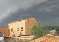Фоторепортаж №201 строительство дома 10х10 Рязанская обл., с. Букрино — фото 18