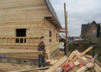 Завершающий этап строительства дома 6x8