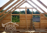 Стропильная система дома 8x9