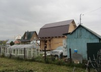 Крыша покрытая металлочерепицей