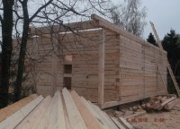 Каркас крыльца дома из бруса г. Домодедово