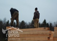 Постройка стены первого этажа