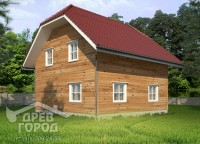 Дом из профилированного бруса 8x8