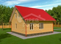 Дом из профилированного бруса 9x9