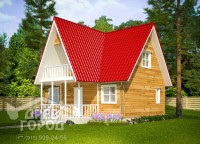 Дом из профилированного бруса 8x8