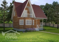 Дом из профилированного бруса 7x7