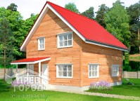 Дом из профилированного бруса 8x8